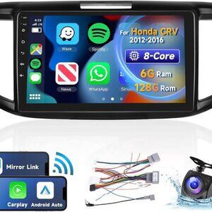 [8 Cores 6G+128G] for Honda CRV 2012-2016 Car Radio with Carplay Wireless/Androi